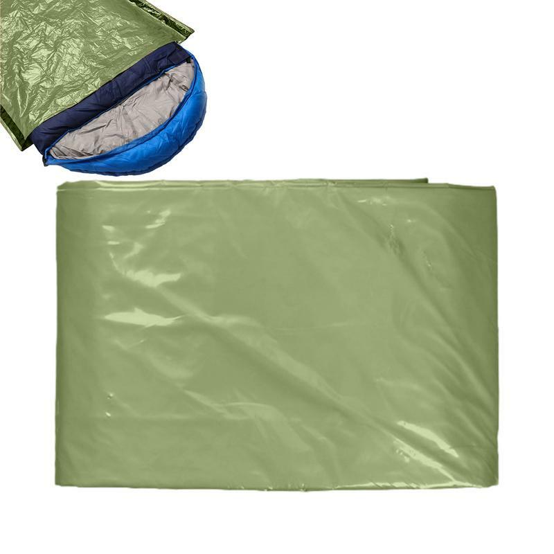 Couverture de survie en feuille d'aluminium, abri de sommeil avec rangement et sifflet, outils de survie, bivouac thermique