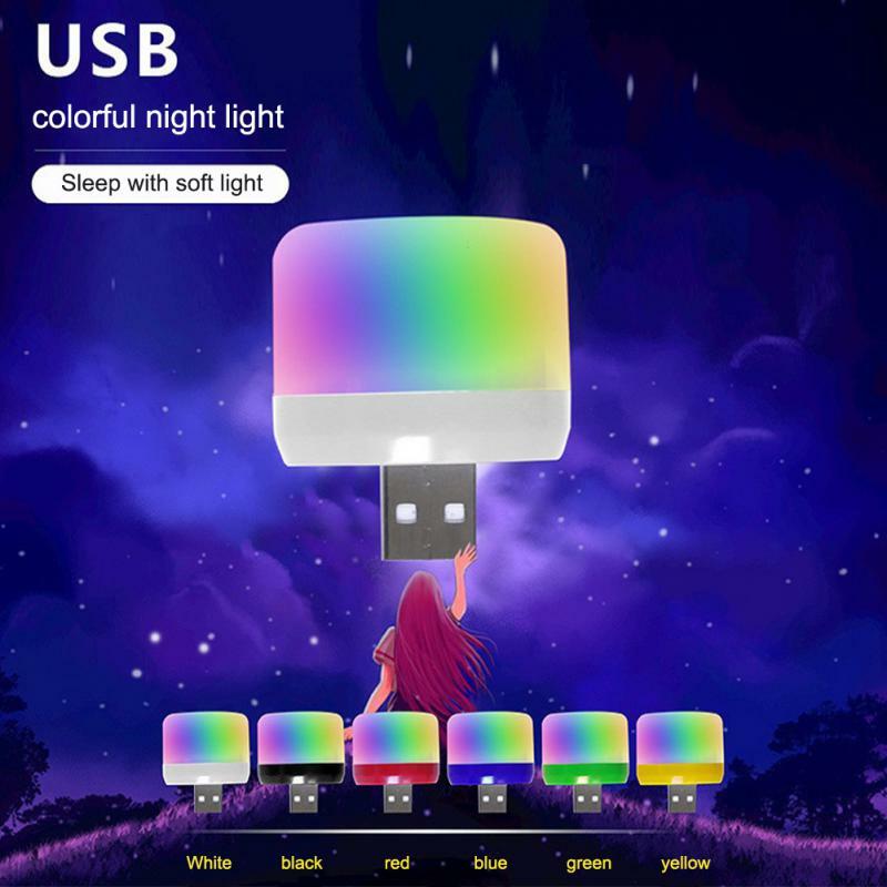 USB LED Book Light Small Round LampPortable Lamp Computer Mobile Power Mini Portable Lamp For Power Bank PC Laptop Notebook