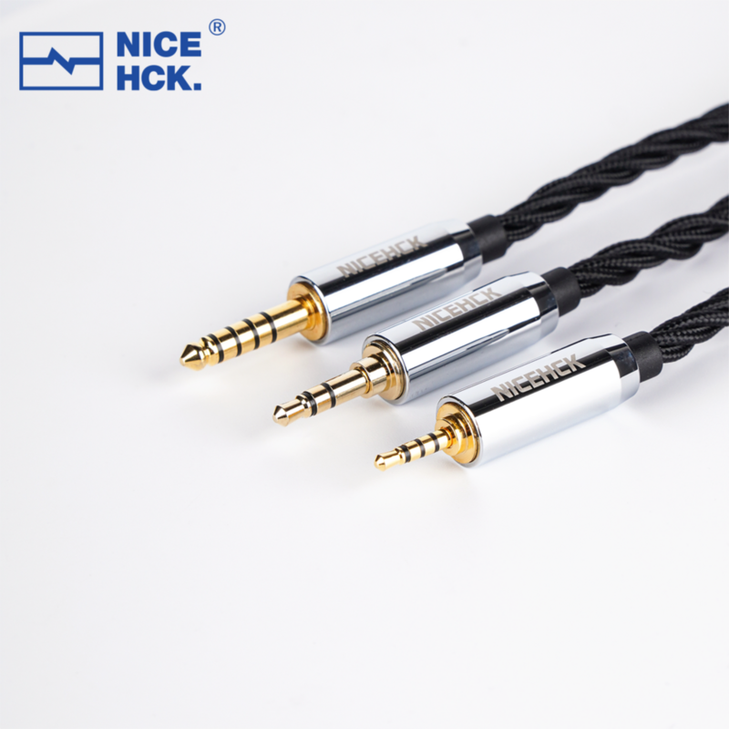 NiceHCK-cable de auriculares BlackDawn HiFi Chapado en plata, Monitor de oído OFC, MMCX/2Pin/QDC para Quartet LAN HM20 Cadenza HEXA, Taiwán