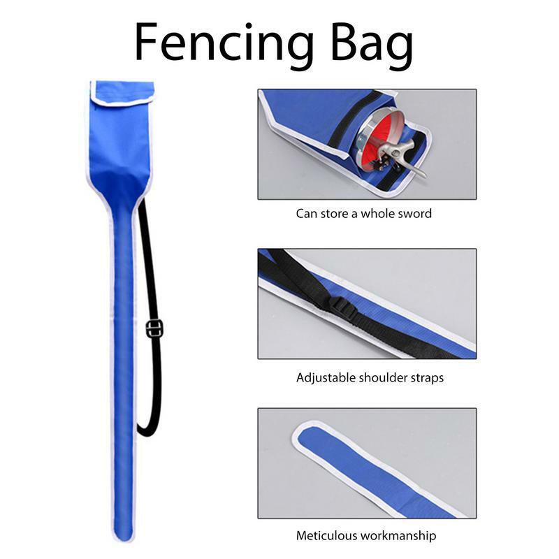 Fencing Sack Waterproof Single Shoulder Portable Fencing Sack Bag Fencing Case Outdoor Accessories with Adjustable Straps