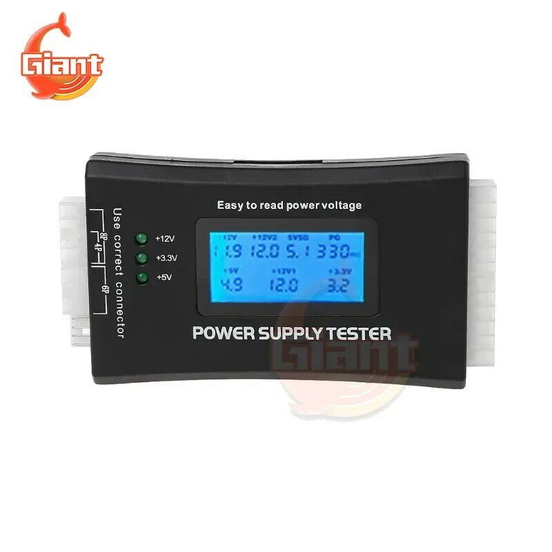 Medição de energia do computador, Quick Bank Supply Tester, 20 Pin, 24 Pin, PC, ATX, BTX, ITX, TFX
