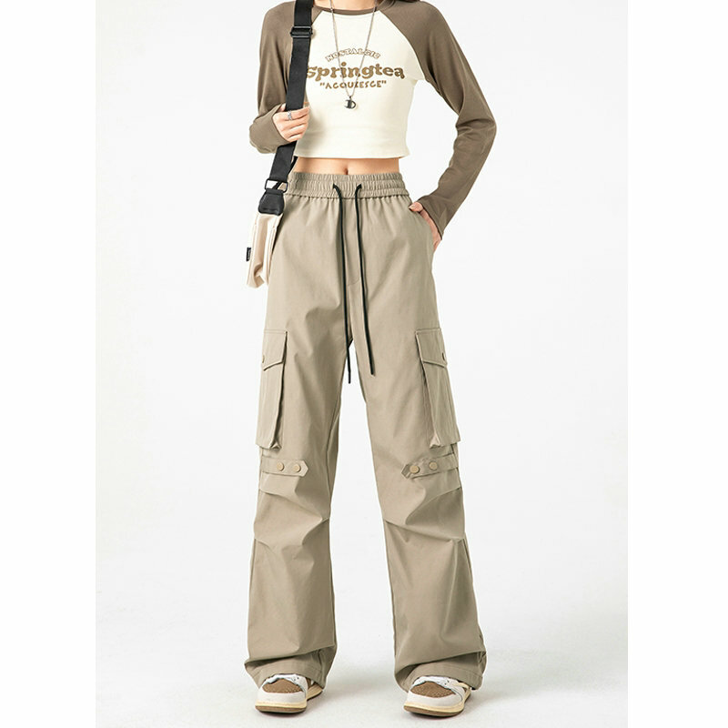 Streetwear Cargo Pants Men Hip Hop Outdoor Harajuku Casual Trousers Korean Loose Side Pocket Pants Men Woman Jogger Sweatpants