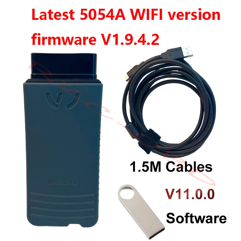 เครื่องมือวินิจฉัยอินเทอร์เฟซสำหรับเขียนโปรแกรมระบบ Vag แบบเต็มรูปแบบ V1.6.6 6154A Wi-Fi V1.9.4.2สำหรับรถยนต์ VAG ล่าสุด