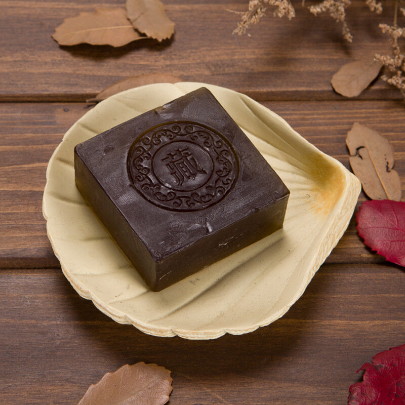 Tibetan Ancient Soap Black Soap Handmade Soap Face Clean Anti-Acne Remove Blackheads Chinese Herbal Soap with Cordyceps Sinensis
