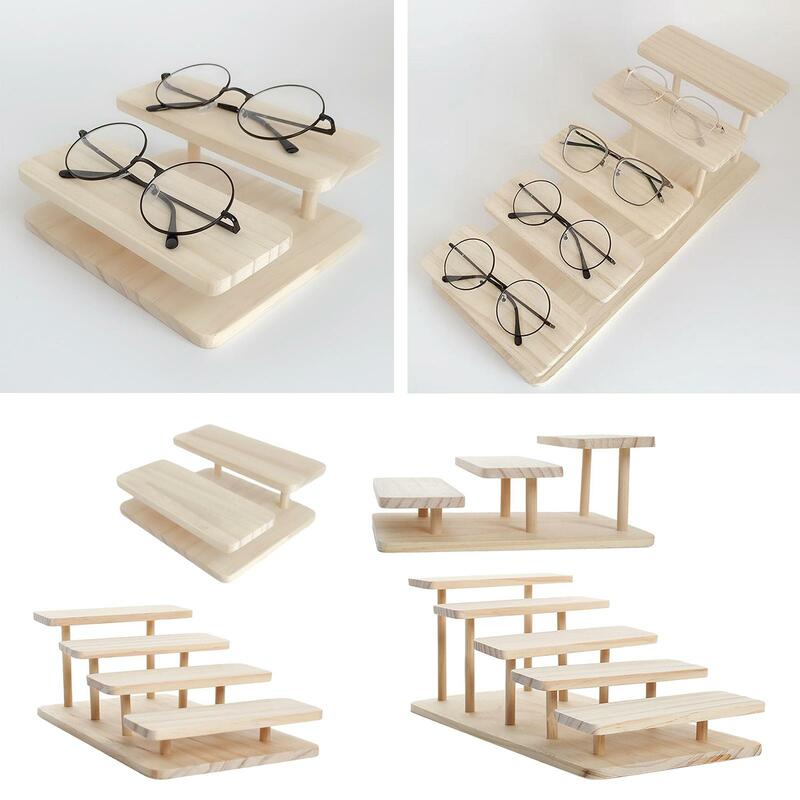 الخشب نظارات عرض موقف نظارات المنزل المنظم حامل رف نظارات تخزين صينية