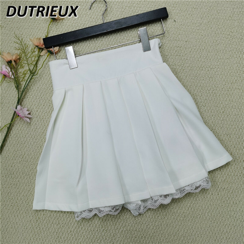 Japanese Style Original New Mine Mini Pleated Skirt Summer All-matching Sweet Girls A- Line Anti-Exposure Short Skirts