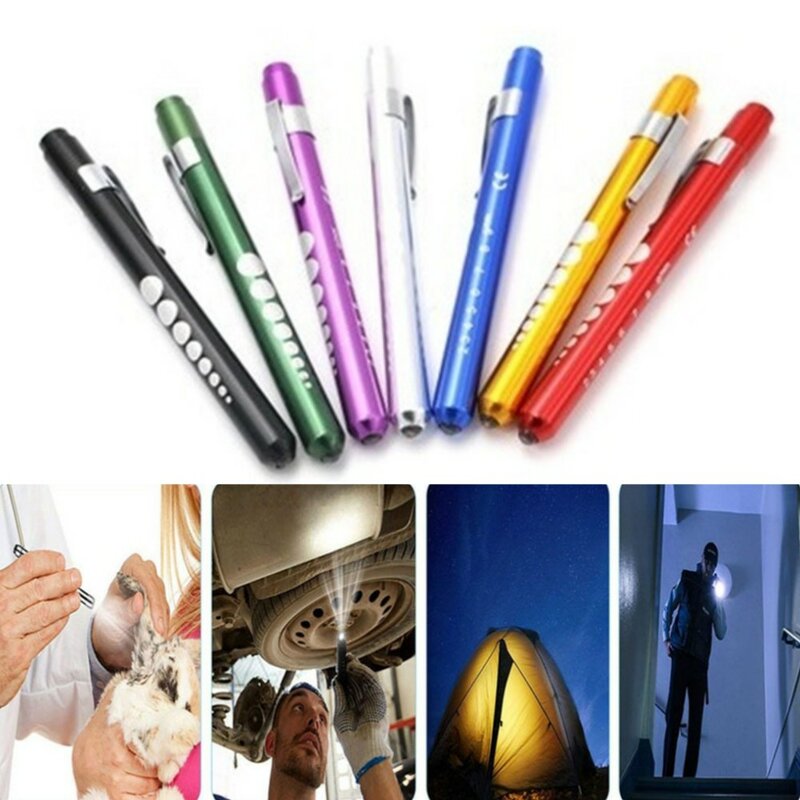 LED Pen Light Medical Pen First Aid Flashlight Inspection Torch Work Lamps Penlight for Doctor Nurse EMT Emergency Multi Useful