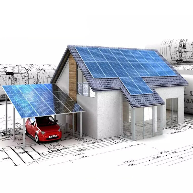 Panel Solar de sistema de energía para el hogar, Kit completo de batería de litio de Gel, 10kw, 15kw, China