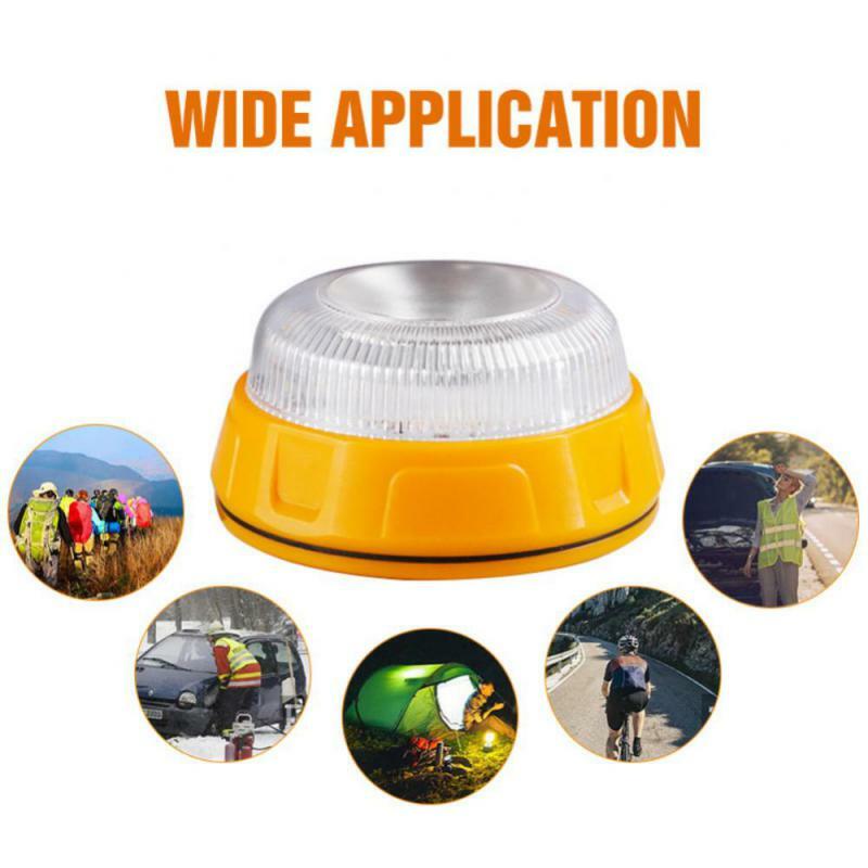 Rechargeable Car Emergency Light V16 Flashlight Magnetic Induction Strobe Light Road Accident Lamp Beacon Car Safety Accessory
