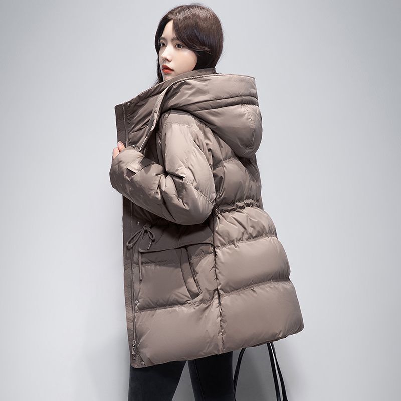 Down Jas Vrouwen 2022 Winter Nieuwe Zuid-koreaanse Losse Hooded Warm Wit Eendendons Donsjack Vrouwen Jassen Voor Vrouwen jassen