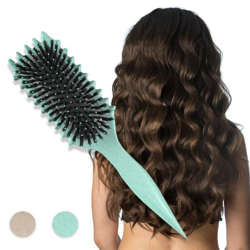 Curly Hair Brush Curl Define Styling Brus Boar Bristle Beard Comb Styling Detangling Brush  For Women And Men