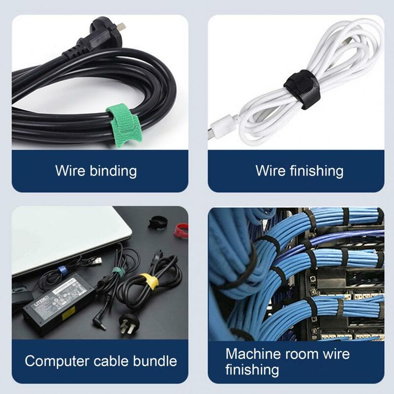 Nylon Cable Management Band, Durable Wire Strap, redutor ajustável, Correias Wire Organizer, 100pcs