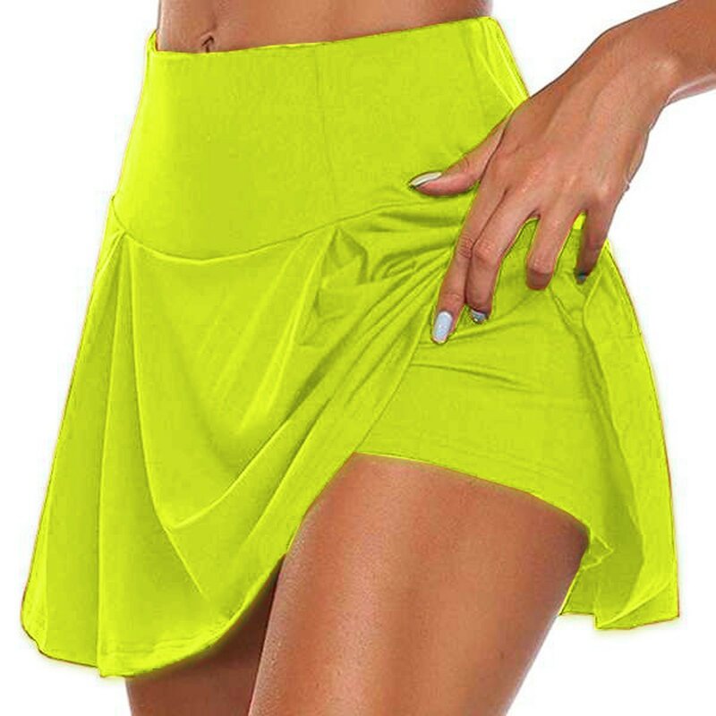 Женские спортивные легкие юбки с подкладкой для активного отдыха, женские летние дышащие спортивные шорты для бега, тренировок, тенниса, 2024