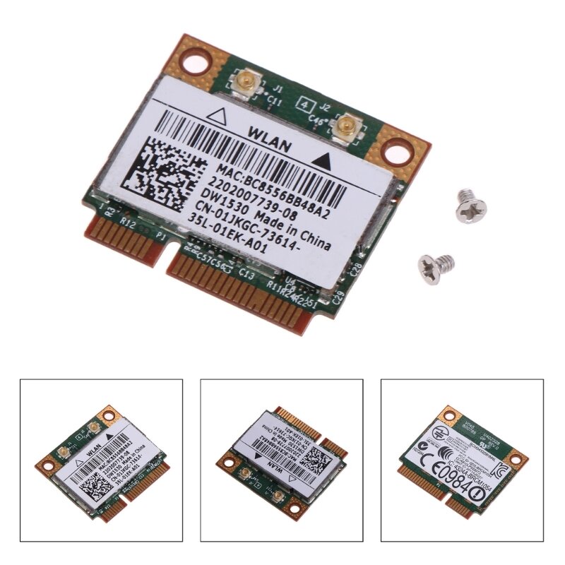 Card DW1530 kartu nirkabel 2 Band, kartu nirkabel untuk Dell 2.4 Dropship Mini PCIe 3010/5G