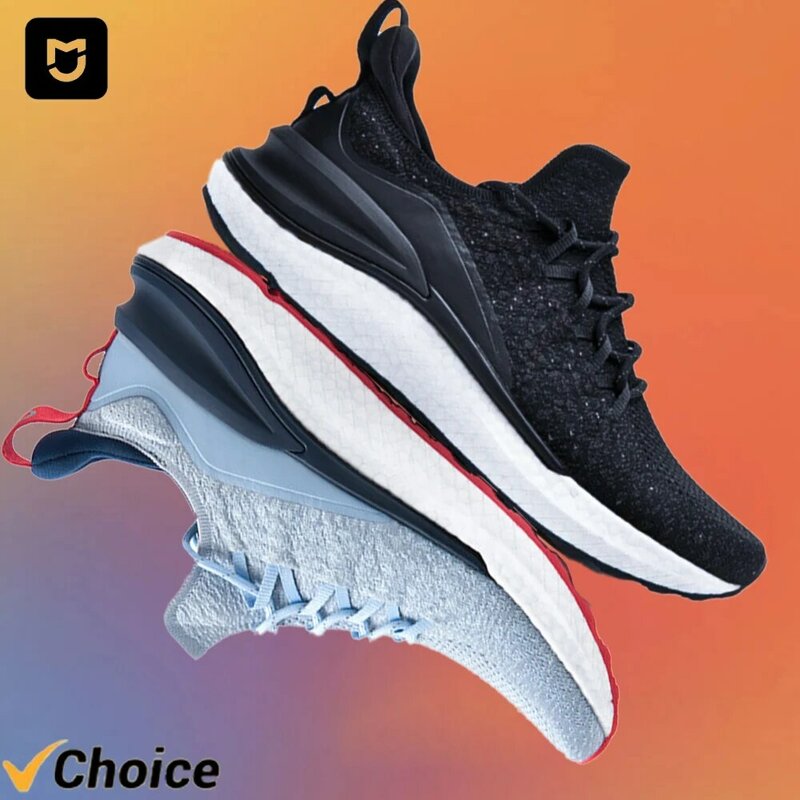 Xiaomi Men's Sports Shoes Daily Elements Original Mijia รองเท้าผ้าใบ 4 Mens Ultra Light Boost รองเท้าวิ่ง GYM Casual ชายรองเท้าผ้าใบขนาดสำหรับ Jordan Asics Nike Adidas
