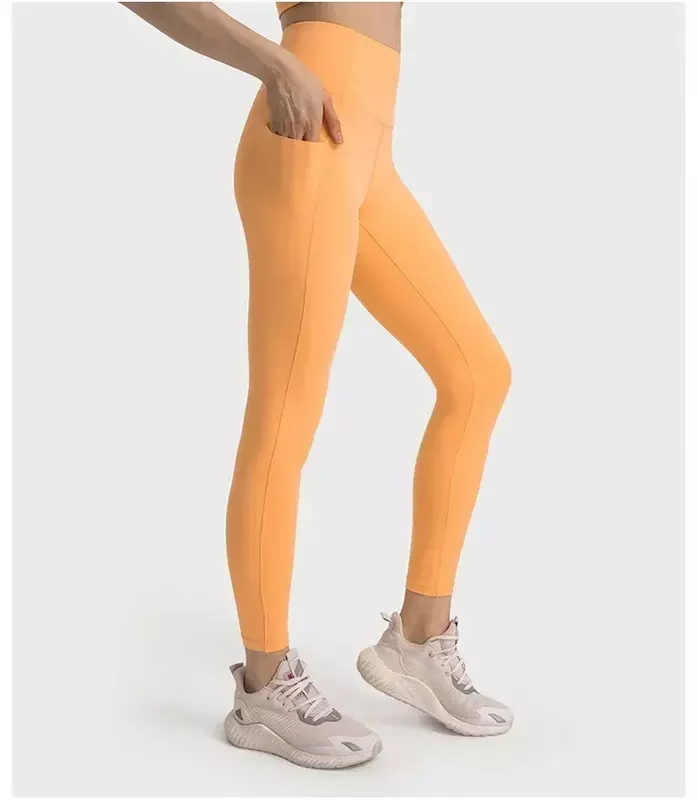 Lemon Align joga spodnie do joggingu na świeżym powietrzu legginsy fitness elastyczne kształtujące rajstopy sportowe spodnie treningowe z wysokim stanem odzież damska