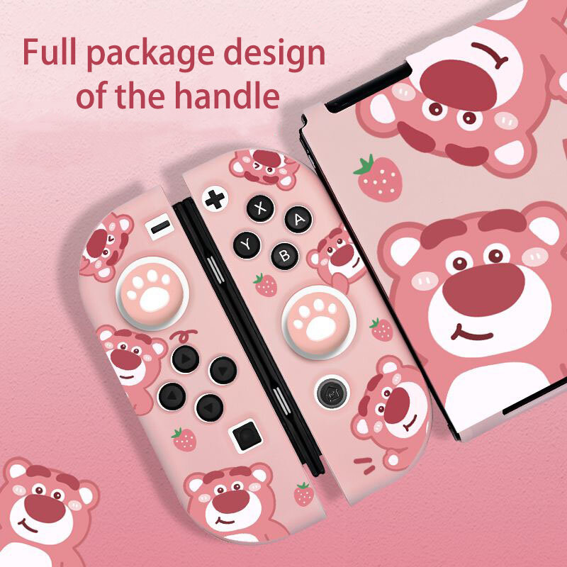 Cartoon Lotso Storage Bag for Nintendo Switch NS/OLED/LITE TPU Soft Protective Case for NS/OLED Console Game Accessories