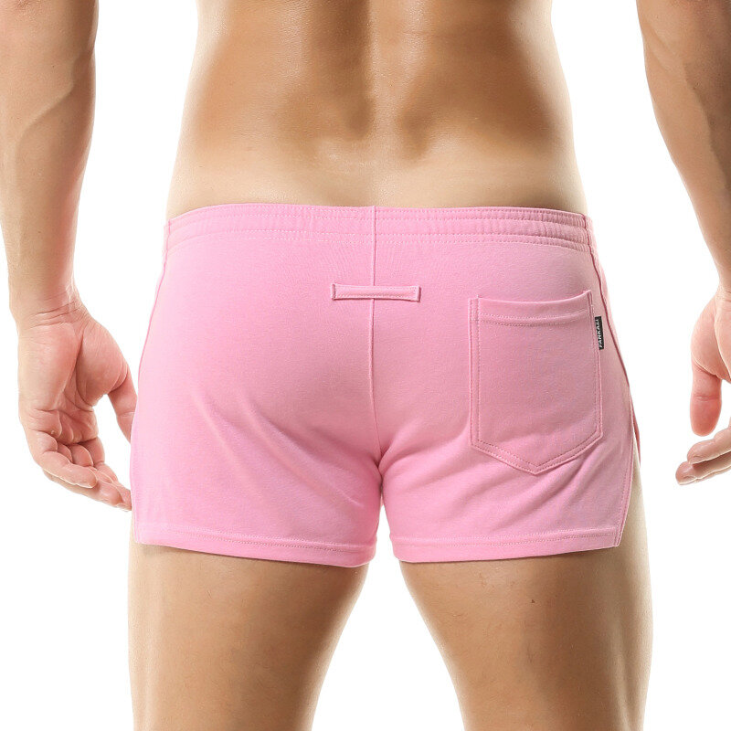 กางเกงกีฬาขาสั้นสำหรับผู้ชายกางเกงวิ่งออกกำลังกายกางเกงใส่นอนลำลองนุ่มลำลองระบายอากาศได้ดี