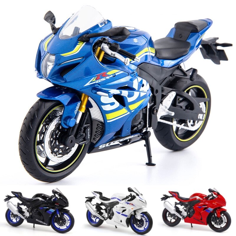 Juguete de motocicleta SUZUKI GSX-R1000RR L7 RMZ City, modelo de Metal fundido a presión 1:12, colección deportiva en miniatura, regalo para niño y niña, 1/12