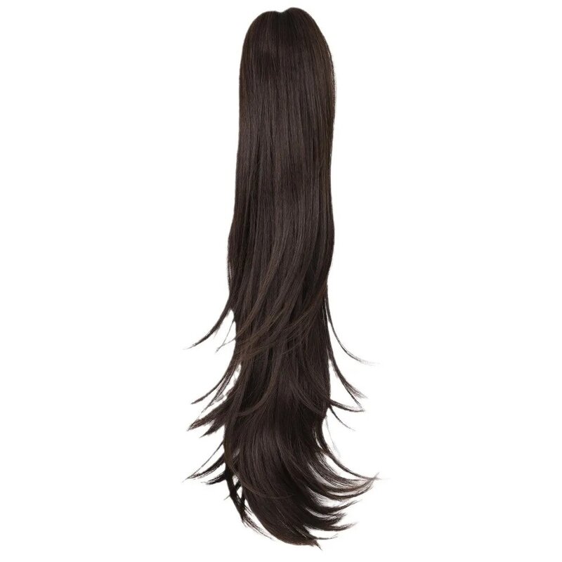 Foreign trade wig ponytail European and American long curly hair ponytail wig ponytail hair chemical fiber wig drtring ponyta