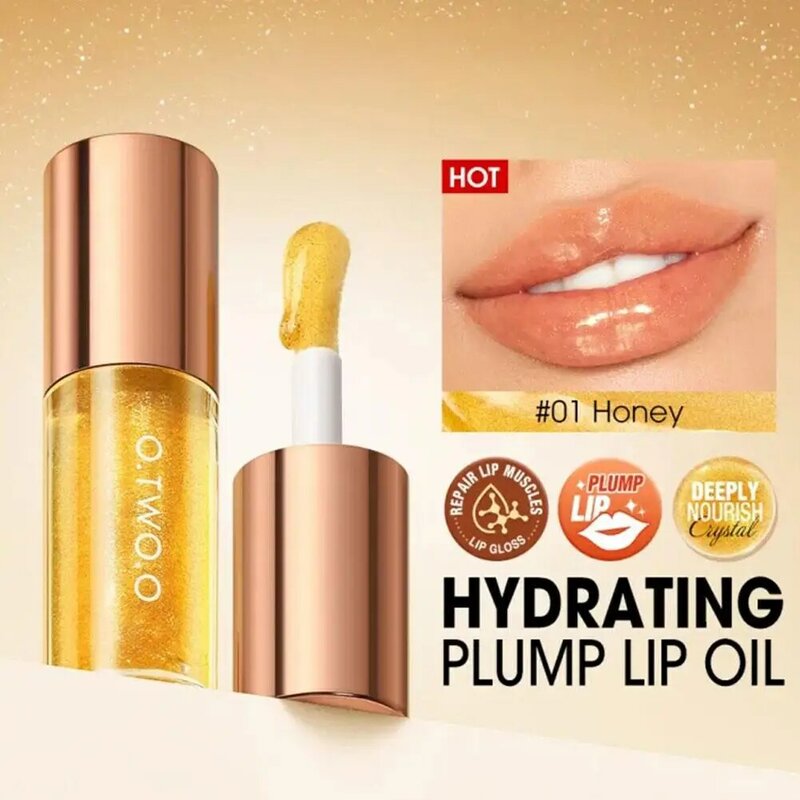 Idratante Lip Oil Gloss Lip Plumper trucco idratante Tint Care Glitter Cosmetics Glossy Primer Balm Sexy acqua non appiccicosa K6B3