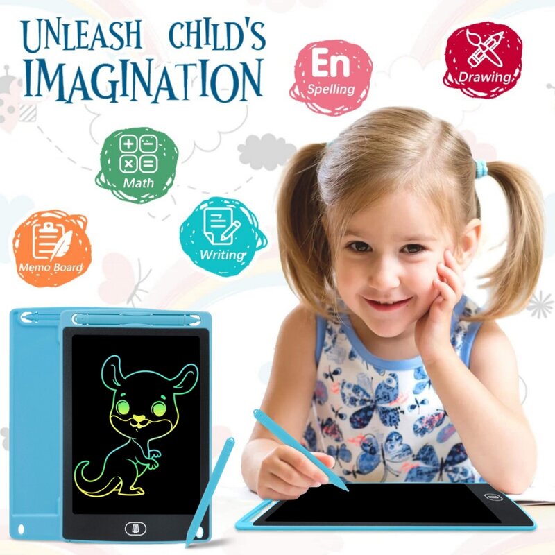 8.5 Inch Writing Tablet Drawing Board Children's Graffiti Sketchpad Toys Lcd Handwriting Blackboard Smart Notebook For Kids