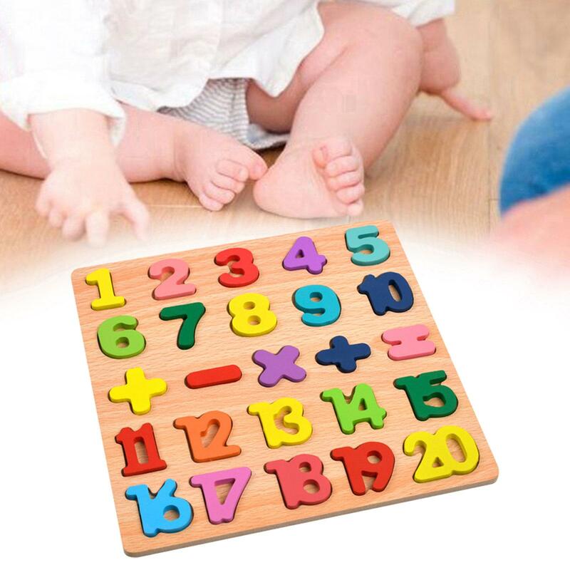 Puzzle in legno giocattolo per l'apprendimento precoce gioco di abbinamento educativo per regali di compleanno per bambini, Stuffer per calze