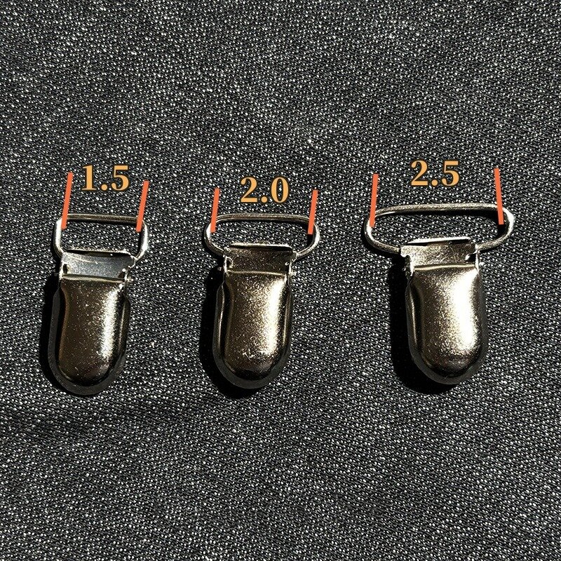 Men's Suspender Clips Accessories Man Lead Free Metal Pacifier Suspensorio Clips Suspenders Man For Pants Accessorie Clip