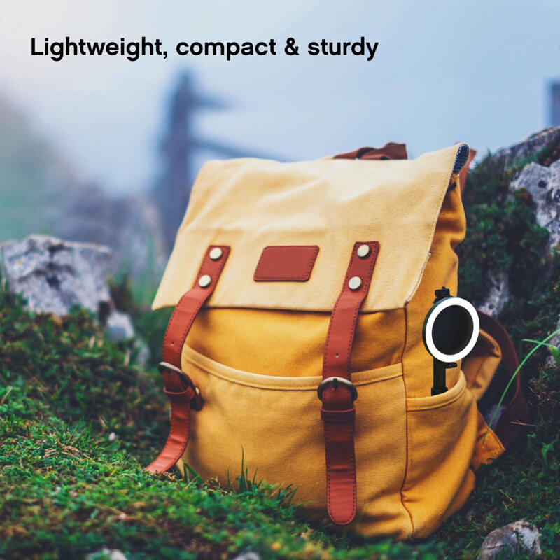 Op Air Selfie Light Stick Pro - 5 In. Ringlamp Met 5.5 Ft. Uitschuifbaar Statief, 3 Lichtmodi, Usb Power En Bluetooth Sluiter