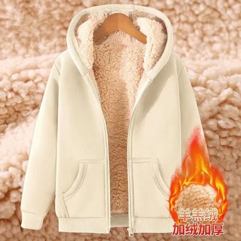 2024 Autumn and Winter New Fashion Trend Solid Color Hoodie Men's Casual Relaxed Comfortable Thick Warm High Quality Coat M-5XL