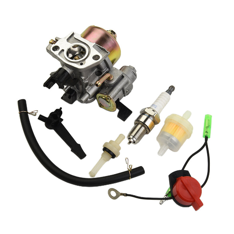 For Honda Gx120 GX140 For Chinese 168 Engine Motor Carburetor Three Cable Switch 1 Set Convenient Kit Spark Plug Easy To Install