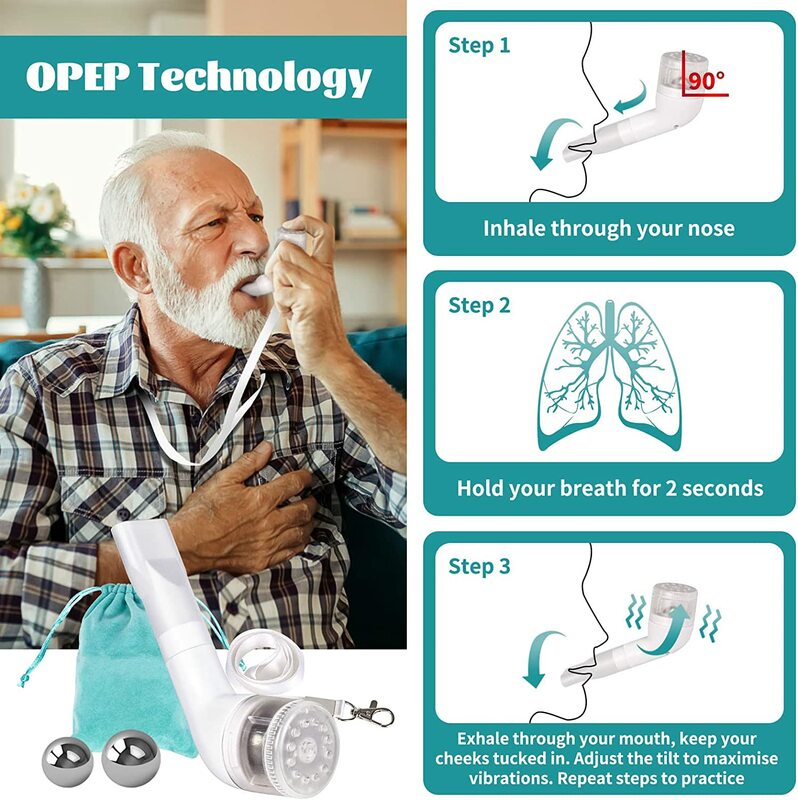 First Aid Outdoor Handheld Lung Breathing Trainer Breathing Exercise Instrument Portable Air Breathing Practice Lung