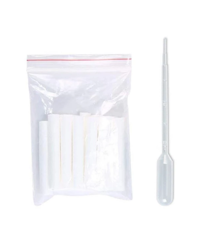 10Pcs Aromatherapie Inhalator Refill Docht Stick Paket Nasen Inhalator Ersatz Baumwolle Dochte