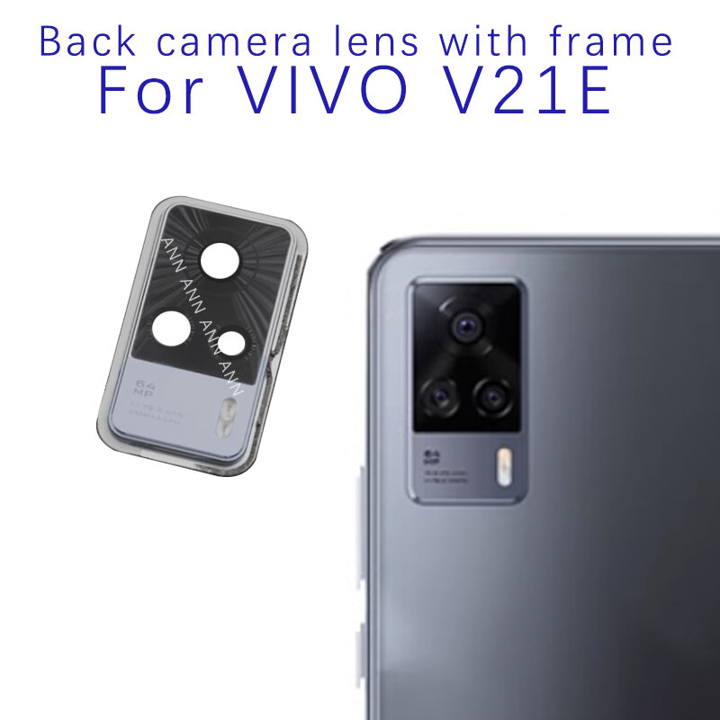 Vivo V21E V21E 5G 용 후면 카메라 렌즈, 커버 교체 포함, 카메라 유리