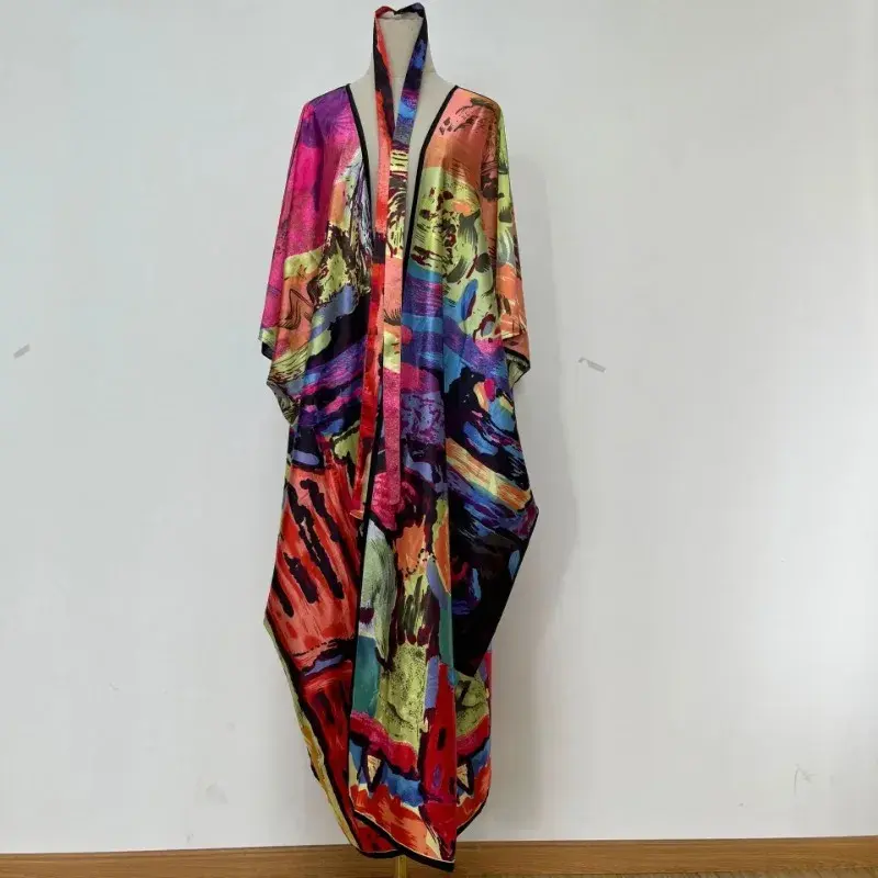 Цельнокроеное Африканское пальто из полиэстера для Женщин Дашики, Новое Стильное платье, африканская одежда, модная африканская одежда