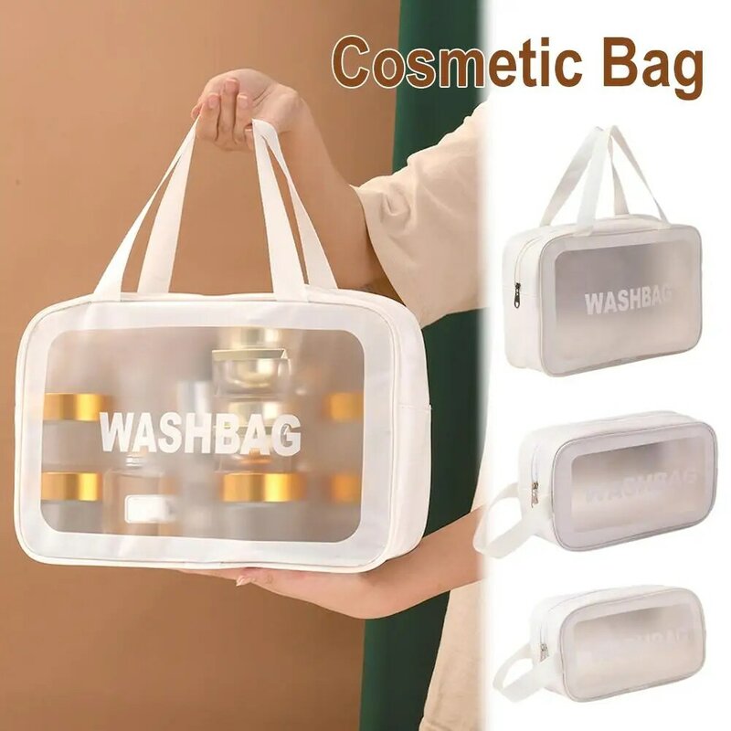 New Bathroom Organizer Clear Toiletry Bag Waterproof Make Transparent Storage Girl Up Bags Women Bag Portable Travel Cosmet Y1x7