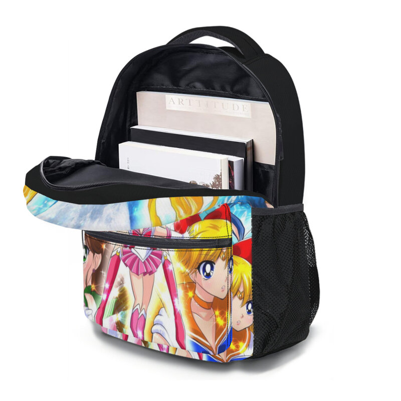 New Fashionable  Anime Cute Sailor Moon Kawaii Bedroom TapestriesPattern Children's School Bag Cute  Print Lightweight Backpack