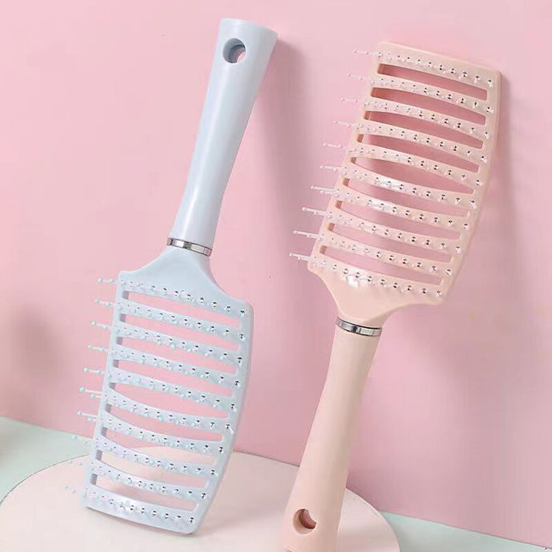 Detangle Hairbrush with Air Cushion Comb, Ferramentas de Cabeleireiro, Cabeleireiro, Fluffy, Anti-Hair Loss, Massagem, Escova para Todos os Tipos