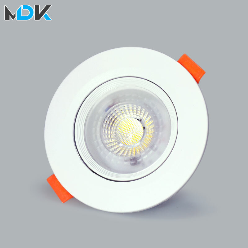 Downlight LED embutido ajustável, luz de teto, ângulo de rotação, iluminação interior, 3W, 5W, 7W, 9W, 12W, AC220V, 110V