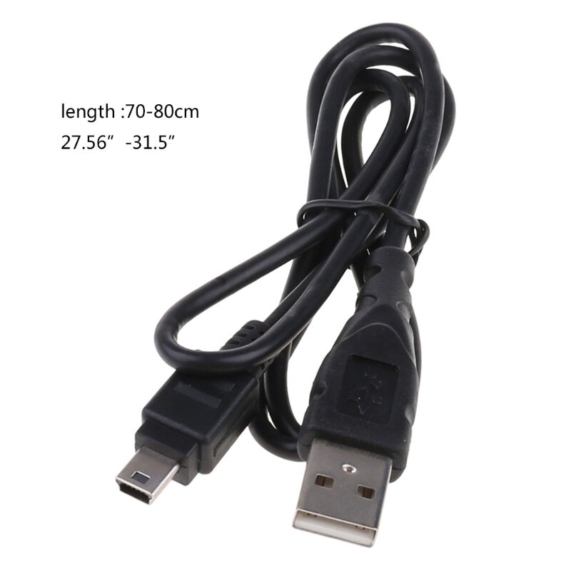 Cable mini USB 0,8 cable carga USB 2,0 macho A a Mini 5 pines para GPS
