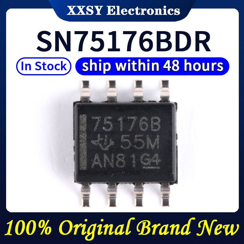 SN75176BDR SOP-8 75176B, alta calidad, 100% Original, nuevo