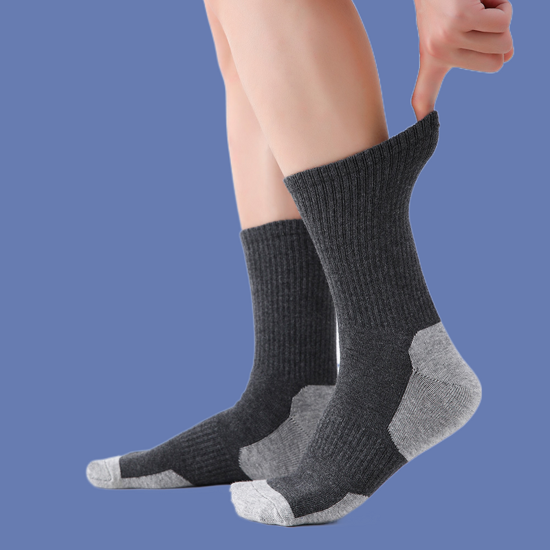 Мужские длинные деловые носки 5/10 пар высокого качества, однотонные мужские носки, спортивные носки для улицы, подарок