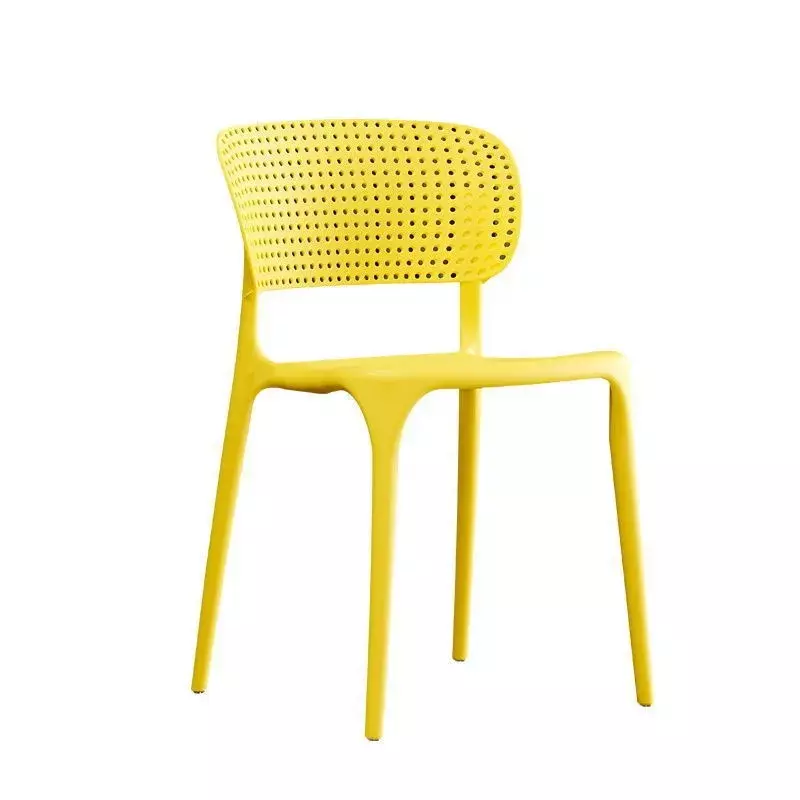 Hollow Nordic Modern Minimalist Hot Selling Plastic Dining Chair Thickened Home Economic Makeup Stool Office Desk Chair