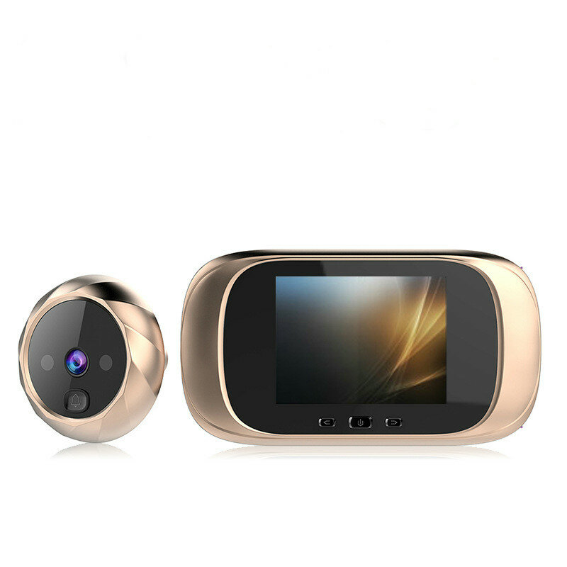 Цифровой ЖК-дисплей 2,8 дюйма видео дверной звонок глазок камера наблюдения за дверным глазом 90 градусов дверной Звонок