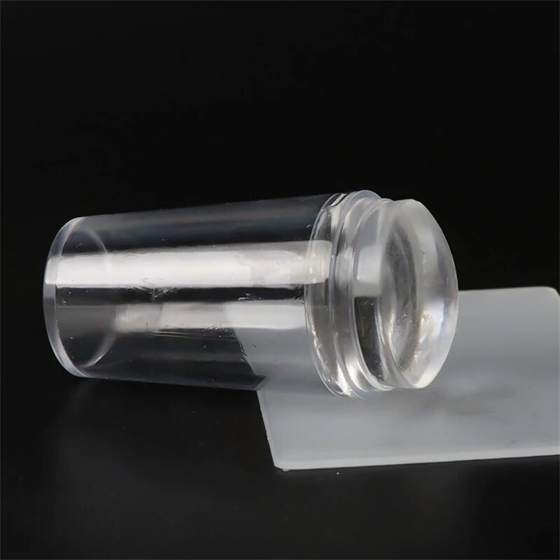 Штамп силиконовый прозрачный для дизайна ногтей, 2,8 см, 1 комплект