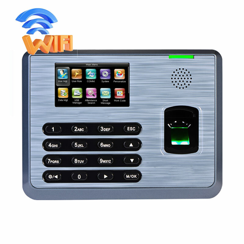 Système de présence biométrique à empreintes digitales, TX628, 3 pouces, Wifi TCP/IP RFID, horloge USB