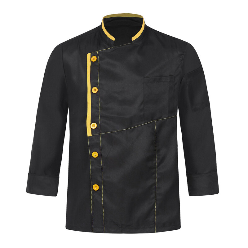 Veste de chef à manches longues pour adultes, chemises de cuisinier, haut uniforme de restaurant Chamonix, uniforme de service alimentaire, hommes et femmes, nouveau