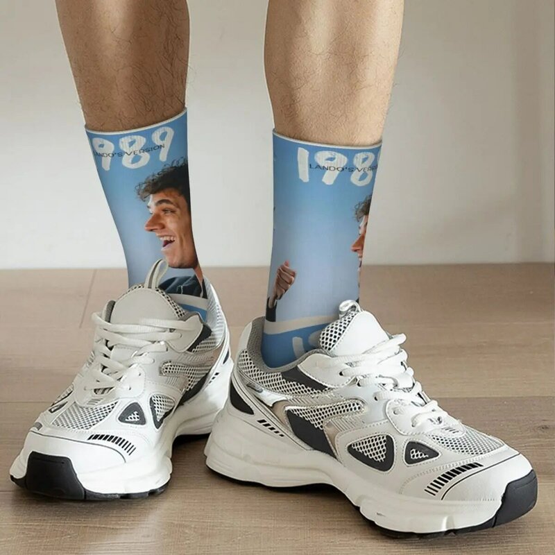 ถุงเท้ายาวสำหรับผู้หญิงผู้ชายระบายอากาศได้ดีถุงเท้าฟุตบอลผ้าโพลีเอสเตอร์สำหรับแข่งอัตโนมัติ1989