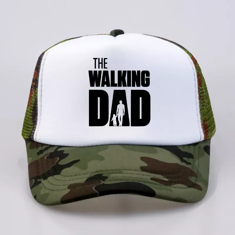 Gorra de béisbol con estampado de The Walking Dad para hombre, gorro de béisbol con malla ajustable, snapback, ideal para el Día del Padre, novedad de 2020