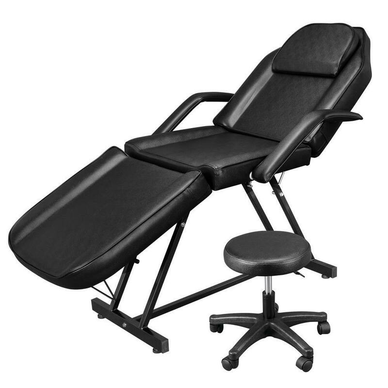 Черное кресло для массажа лица